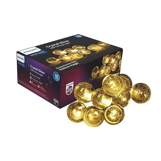 LX INDIA lights PHILIPS 4M 10 LED Crystal Glow String Light , Pack of 1