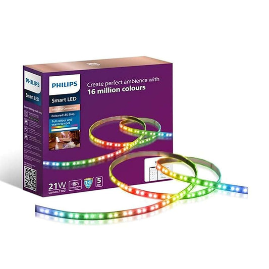 LX INDIA smart led strip lights PHILIPS 5 Meter Wi-Fi Smart LED Strip Light Pack of 1 (Wiz) Polycarbonate,Multicolor