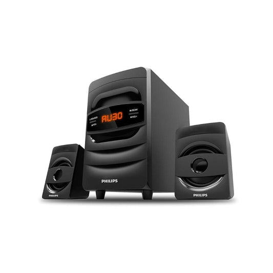 LX INDIA Speaker PHILIPS Audio MMS2625B 2.1 Channel, 31 W, Bluetooth Connectivity, Wired Multimedia Computer Speaker (Black)