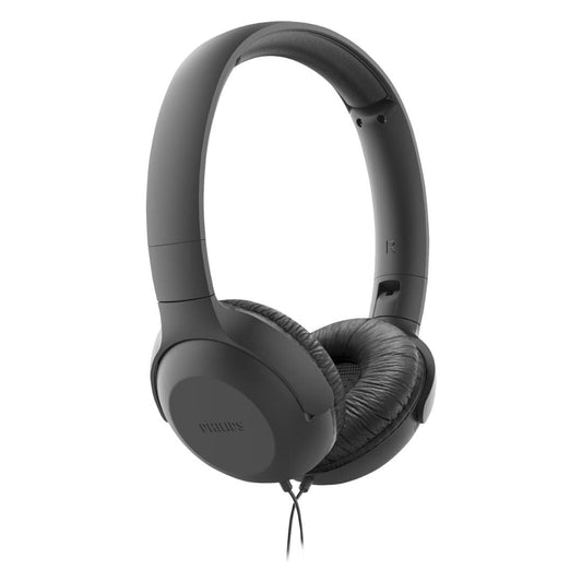 LX INDIA Headphones and Headsets PHILIPS Audio Upbeat Tauh201 Wired On Ear Headphones with Mic (Black)