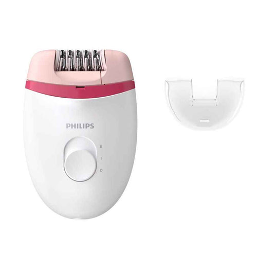 LX INDIA Epilators Philips BRE235/00 Corded Compact Epilator (White and Pink) & BHS393/40 Straightener