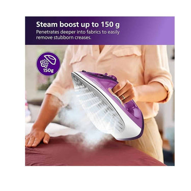 LXINDIA Cloth Iron Philips Easy Speed Plus Steam Iron GC2147/30 2400W Quick Heat up Cloth Irons ( Purple)