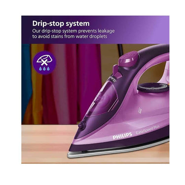 LXINDIA Cloth Iron Philips Easy Speed Plus Steam Iron GC2147/30 2400W Quick Heat up Cloth Irons ( Purple)