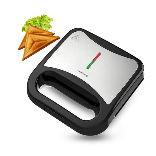 LX INDIA Electric Toaster Philips HD3000/80 IN SANDWICH MAKER TOAST | XL size | Black with Metallic Finish | Non Stick Plate