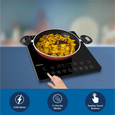 LXINDIA Induction Cooktop Philips HD4995 00 2100W Induction cooktop