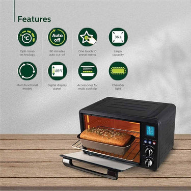 LXINDIA Microwave Ovan Philips (HD6976 00) 36 Litre Digital Oven Toaster Grill 2000W