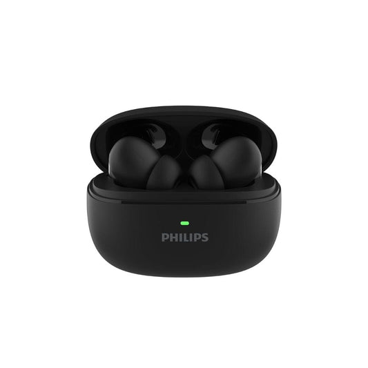 LX INDIA Ear Buds Deep Black PHILIPS Premium Wireless Earbuds with ANC, Quad Mic ENC, Up to 55 Hr Playtime ,Fast Charging