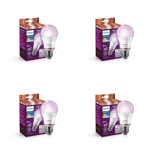 LX INDIA smart bulb PHILIPS WiZ 12W E27 Wi-Fi & Bluetooth LED Smart Bulb, Pack of 4