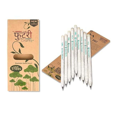 LXINDIA Pencil Phutri Crafts Eco Friendly Plantable Seed 2B (Pack of 10) Pencils