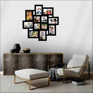 LXINDIA photo frame PICRAZEE Wooden Multiple Images Collage Photo Frame set of 12