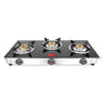 LXINDIA Gas Cooktop Pigeon Ayush 3 Burner High Powered Brass Gas Stove Cooktop (Black)