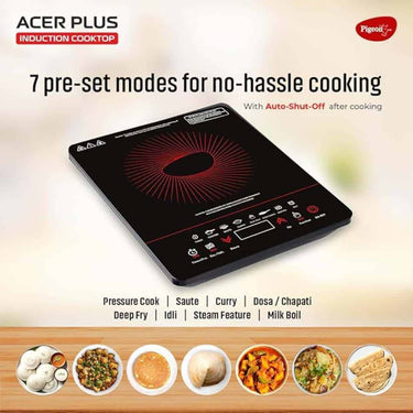 LXINDIA Induction Cooktop Pigeon By Stovekraft 14429 Acer Plus 1800 Watt Induction Cooktop(Black)