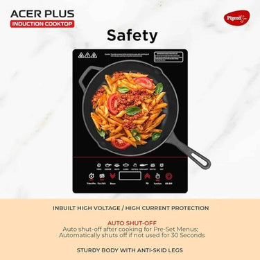 LXINDIA Induction Cooktop Pigeon By Stovekraft 14429 Acer Plus 1800 Watt Induction Cooktop(Black)