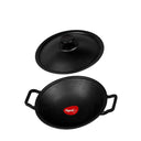 LXINDIA cookware Pigeon by Stovekraft Cast Iron Appachetty with Stainless Steel Lid, 22 cm