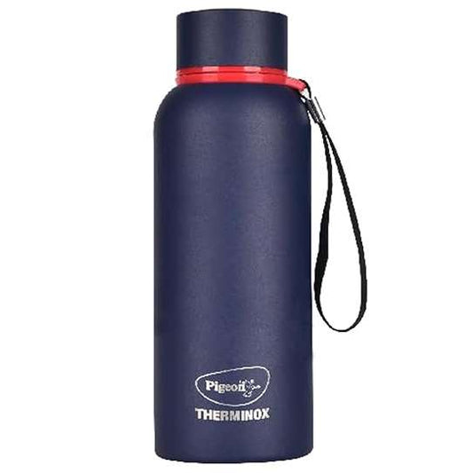 LX INDIA Water Bottle Pigeon by Stovekraft Croma Navy Stainless Steel Water Bottle 600 ml (Blue)