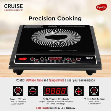 LXINDIA Induction Cooktop Pigeon by Stovekraft Cruise 1800 watt Induction Cooktop