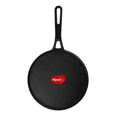 LXINDIA cookware Pigeon by Stovekraft Pre-Seasoned Cast Iron Tawa 25 cm