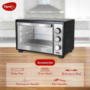 LXINDIA Microwave Ovan Pigeon Oven Toaster Grill (12383) 20 Liters (Grey)