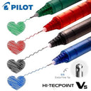 LXINDIA Pens Pilot Hi Tecpoint V5 Extra Fine Point Pure Liquid Ink Roller Ball Pen (1 Blue 1 Black 1 Red)