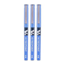 LXINDIA Pens Pilot Hi Tecpoint V5 Extra Fine Point Pure Liquid Ink Roller Ball Pen (Blue Ink) set of 3 (pack of 2)