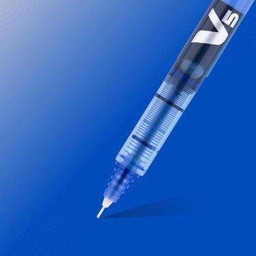 LXINDIA Pens Pilot Hi Tecpoint V5 Extra Fine Point Pure Liquid Ink Roller Ball Pen (Blue Ink) set of 3 (pack of 2)