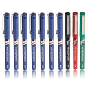 LXINDIA Pens Pilot V5 Roller Fine Ball Pen Pack of 10 (7Blue 1Black 1Red 1Green)