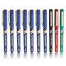 LXINDIA Pens Pilot V5 Roller Fine Ball Pen Pack of 10 (7Blue 1Black 1Red 1Green)