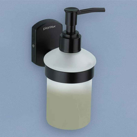 LX INDIA soap dispenser "Plantex 304 Grade Stainless Steel Liquid Soap Dispenser (Parv-Black)