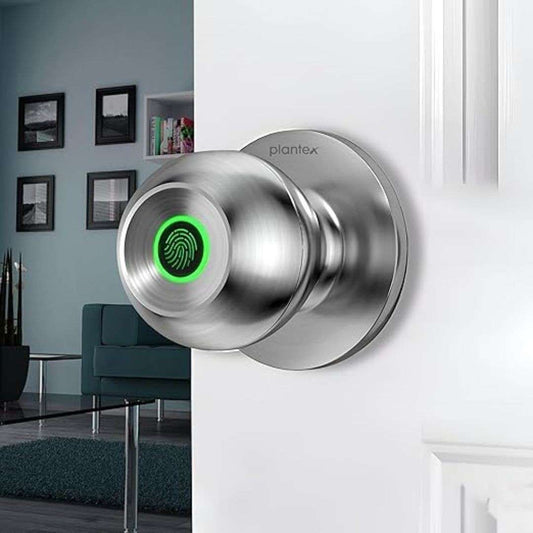 LX INDIA Smart Lock Plantex Aluminium Smart Door Lock (silver)