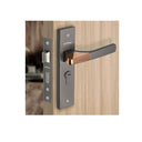 LXINDIA Lock Plantex Heavy Duty Door Lock Set   Main Door Lock Handle 8114( Satin Black and PVD Choco)