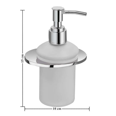 LXINDIA Shampoo Dispenser Plantex Smero Pure Brass Liquid Shampoo Dispenser (Chrome and  Silver)