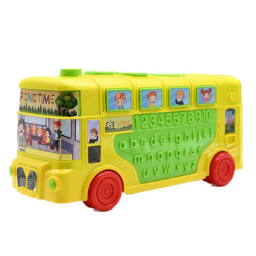 LXINDIA Toys Plastic Non Electric  Heavy Duty Stylish Big Size Bus (Yellow)