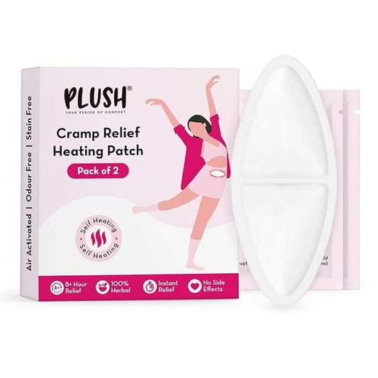 LX INDIA Heating Patch Plush Cramp Relief Heating Patch (Pack of 2)  8+ Hour Instant Pain Relief