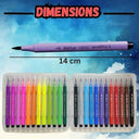 LXINDIA Sketch Pen PLUSPOINT 24 Brush sketch Pen Set