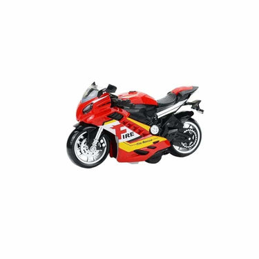 LXINDIA Toys PLUSPOINT Fire Motorcycle Rescue Bike with Light Music Fire