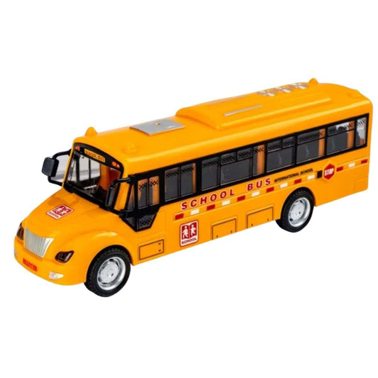 LXINDIA Toys PLUSPOINT Yellow School Bus Toy