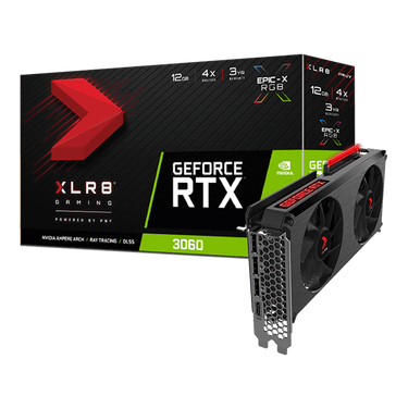 LXINDIA Graphics Card PNY GeForce RTX 3060 12GB XLR8 Gaming REVEL EPIC-X RGB Dual Fan Edition (VCG306012DFXPPB1)