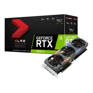 LXINDIA Graphics Card PNY GeForce RTX 3070 Ti 8GB XLR8 Gaming UPRISING™ EPIC-X RGB™ Triple Fan