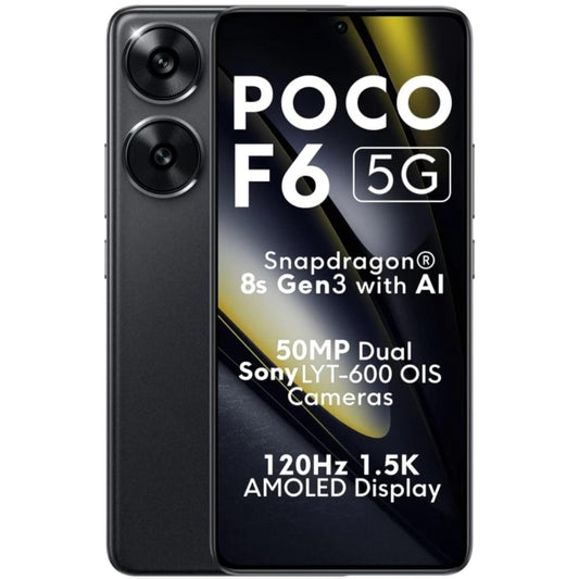 LXINDIA Smart phone POCO F6 5G Mobile Phone Black 12GB RAM 256GB ROM