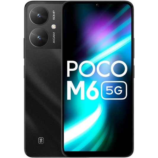 LX INDIA Mobile Phones POCO M6 5G Mobile Phones (Galactic Black, 8GB RAM, 256GB Storage)