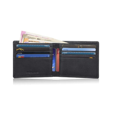 LX INDIA Wallets POLICE Spike Slim Wallet for Men (Black)