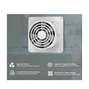 LXINDIA FANS Polycab Freshly Prime 150mm Air Exhaust fan White