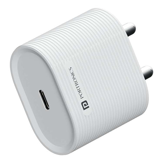 LX INDIA Mobile Charger Portronics 35W Adapto 35G Type C PD Fast Charging Adaptor
