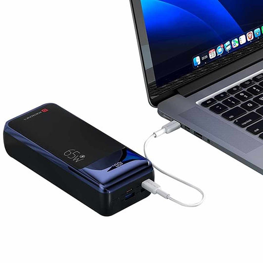 LX INDIA Power Bank Portronics Ampbox 27K 65W 27000 mAh 4-in-1 Nano Power Bank