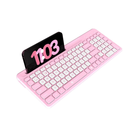 LXINDIA Keyboards Portronics Bubble Square Wireless Keyboard(PINK)