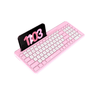 LXINDIA Keyboards Portronics Bubble Square Wireless Keyboard(PINK)