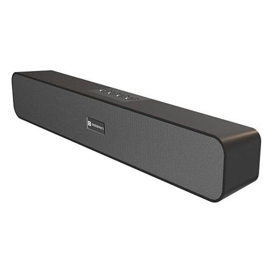 LX INDIA speaker Portronics Decibel 24 10W Bluetooth Soundbar Speaker with in Built Mic (Black)