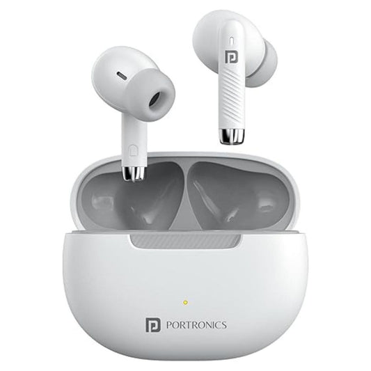 LX INDIA Earbuds Portronics Harmonics Twins 32 in-Ear TWS Smart Earbuds