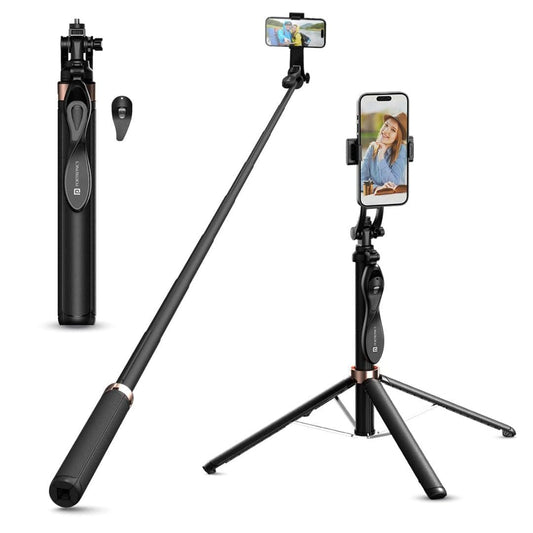 LX INDIA Portronics Lumistick Pro Smart Selfie Stick with 360 Degree Rotation