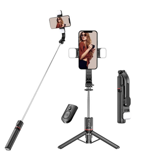 LX INDIA Portronics Lumistick Smart Selfie Stick with 360 Degree Rotation
